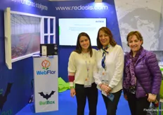 Redesis is a software provider. Their applications can be used by growers in their commercial operation and production. The company has been in business for 35 years now. From left to right Laura Torres, Nancy Gomez, and Clara Ramirez.